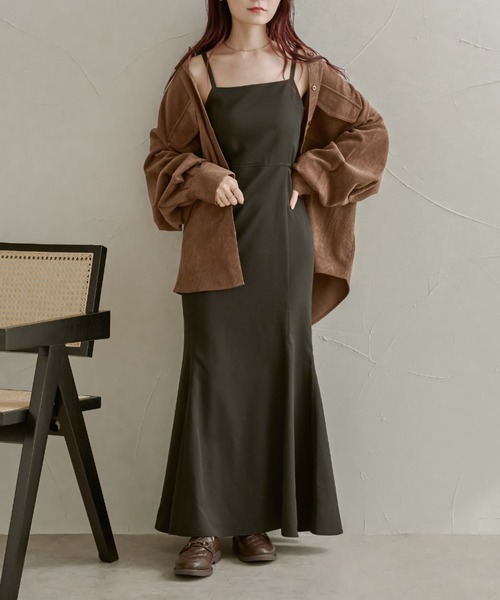 Ambre Neige(アンブルネージュ)の「コーデュロイシャツ/WEB/EC限定商品(シャツ/ブラウス・レディース・ダークブラウン/アイボリー/ライトベージュ・FREE)」の22枚目の写真