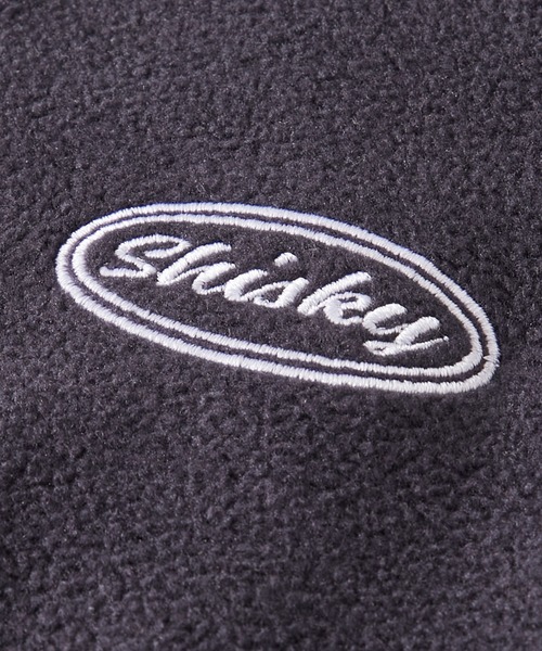 SHISKY（シスキー）の「SHISKY / シスキー ビッグシルエット マイクロフリース サイドライン ワンポイント 刺繍 ロゴ ハーフジップ スウェット トレーナー キッズ（スウェット・キッズ・パープル/ネイビー/チャコール/ライトグレー/ブラック/オレンジ・120/140/160/150/130/110）」の11枚目の写真