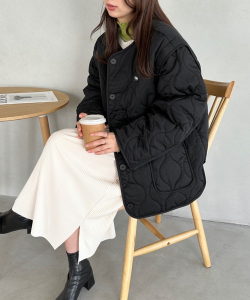最終お値下げ【新品、未使用】定価27500円　スミスタイル　馬刺繍3wayコート スミスタイル馬刺繍3wayコート