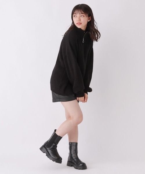 repipi armario（レピピ アルマリオ）の「ハーフZIPルーズニット（ニット/セーター・キッズ・ブラック/グレー系その他/アイボリー・LARGE/SMALL/MEDIUM）」の21枚目の写真