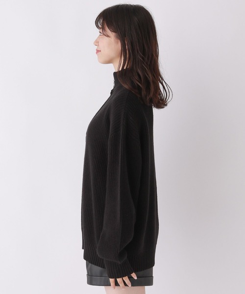 repipi armario（レピピ アルマリオ）の「ハーフZIPルーズニット（ニット/セーター・キッズ・ブラック/グレー系その他/アイボリー・LARGE/SMALL/MEDIUM）」の10枚目の写真