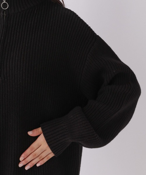 repipi armario（レピピ アルマリオ）の「ハーフZIPルーズニット（ニット/セーター・キッズ・ブラック/グレー系その他/アイボリー・LARGE/SMALL/MEDIUM）」の13枚目の写真