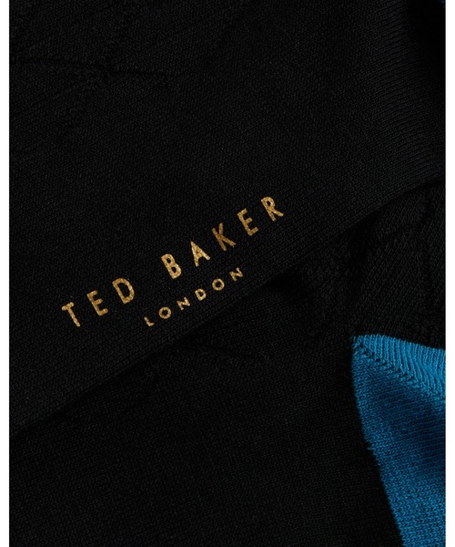 Ted Baker（テッドベーカー）の「SWELTER メンズ ソックス(ジオメトリック)（ソックス/靴下・メンズ・パープル/ブラック・O/S）」の5枚目の写真