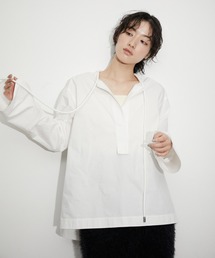 【サステナブル】フロントストリングシャツ
