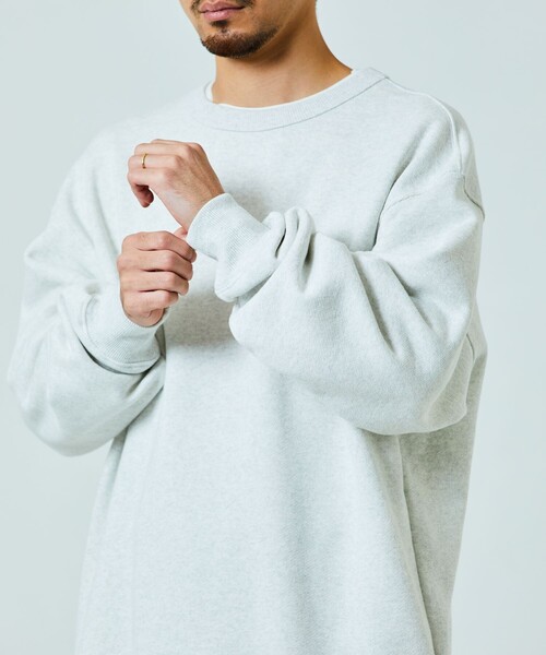 FREAK'S STORE（フリークスストア）の「FREAK’S STORE/フリークスストア 15oz HEAVY WEIGHT CREW NECK SWT/15オンス ヘビーウェイト クルーネックスウェット/リラックスフィット/USAコットン（スウェット・メンズ・チャコールグレー/ベージュ/ライトグレー/グレー/グリーン/ブラック・SMALL/MEDIUM/LARGE）」の14枚目の写真