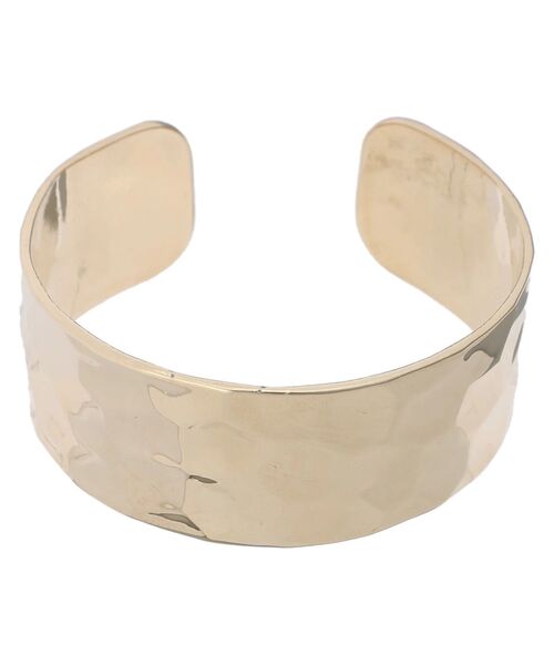 YECCA VECCA(イェッカヴェッカ)の「テクスチャーメタルワイドバングル(バングル/リストバンド・レディース・ゴールド/シルバー・FREE)」の3枚目の写真