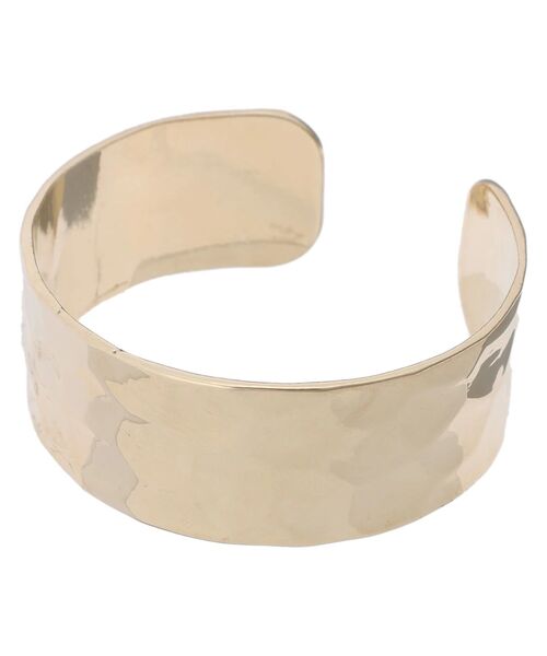 YECCA VECCA(イェッカヴェッカ)の「テクスチャーメタルワイドバングル(バングル/リストバンド・レディース・ゴールド/シルバー・FREE)」の5枚目の写真