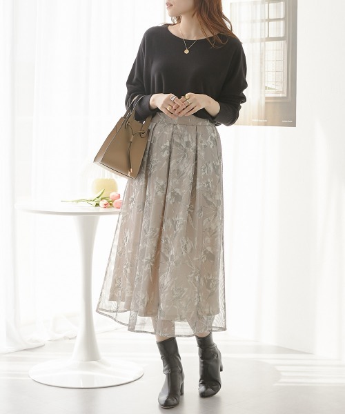 nissen(ニッセン)の「カシミヤタッチ ドルマンニットプルオーバー(ニット/セーター・レディース・ブルー/オフホワイト/ブラック/ベージュ・M/L/LL)」の21枚目の写真