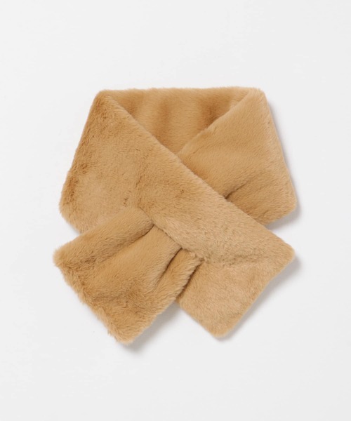 SMELLY（スメリー）の「エコファーティペット（マフラー・レディース・ベージュ/ブルー・-）」の21枚目の写真