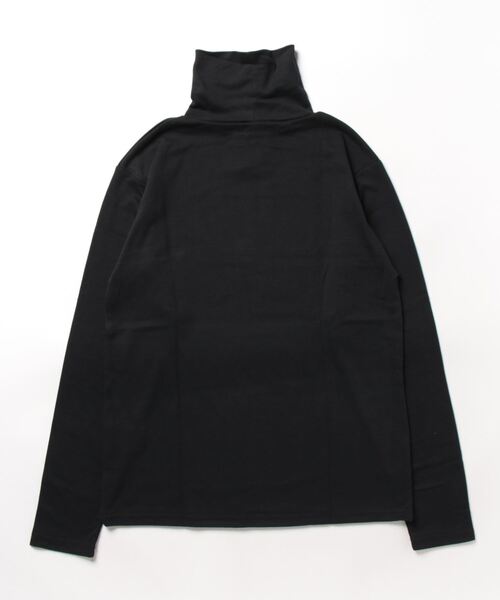 BAYBLO(ベイブロ)の「(MI)【ユニセックス】ブラッシュド スムース タートルネック 長袖 Tシャツ(Tシャツ/カットソー・メンズ・オフホワイト/チャコールグレー×ブラック/杢グレー/ブラック・LARGE/MEDIUM/X-LARGE)」の5枚目の写真