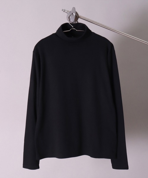 BAYBLO(ベイブロ)の「(MI)【ユニセックス】ブラッシュド スムース タートルネック 長袖 Tシャツ(Tシャツ/カットソー・メンズ・オフホワイト/チャコールグレー×ブラック/杢グレー/ブラック・LARGE/MEDIUM/X-LARGE)」の17枚目の写真