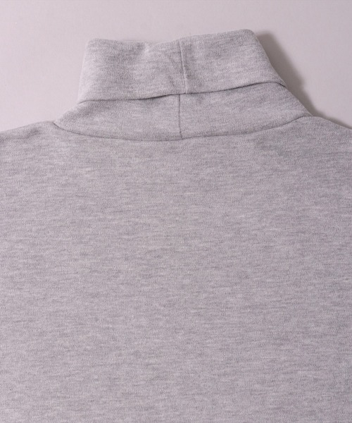 BAYBLO(ベイブロ)の「(MI)【ユニセックス】ブラッシュド スムース タートルネック 長袖 Tシャツ(Tシャツ/カットソー・メンズ・オフホワイト/チャコールグレー×ブラック/杢グレー/ブラック・LARGE/MEDIUM/X-LARGE)」の9枚目の写真