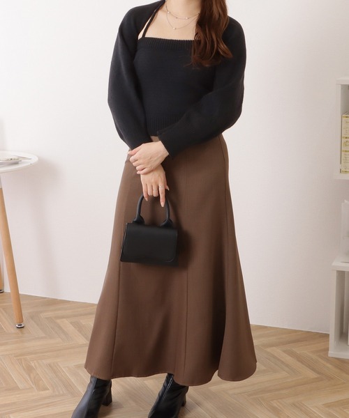 Lace Ladies（レースレディース）の「ニットキャミ×ボレロトップスセットアップ（アンサンブル・レディース・ブルー/ブラック/ホワイト・FREE）」の20枚目の写真