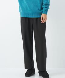 green label relaxing | テックフラノ 2プリーツ ワイド スラックス(その他パンツ)