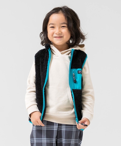 chil2（チルツー）の「ボアベスト（ベスト・キッズ・ブラック/オフホワイト/ベージュ・90cm/100cm/110cm/120cm/130cm/140cm）」の11枚目の写真