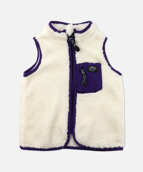 chil2（チルツー）の「ボアベスト（ベスト・キッズ・ブラック/オフホワイト/ベージュ・90cm/100cm/110cm/120cm/130cm/140cm）」の13枚目の写真