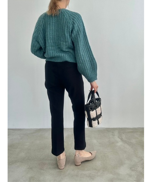 DAIS-Y（デイジー）の「ボリュームスリーブローゲージニット（ニット/セーター・レディース・ブルーグリーン/ピンク/グレー・FREE）」の20枚目の写真