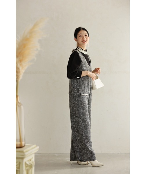 cawaii（カワイイ）の「（黒）デコレーションパールネックのきれいめニットプルオーバートップス（ニット/セーター・レディース・ブラック・FREE）」の13枚目の写真