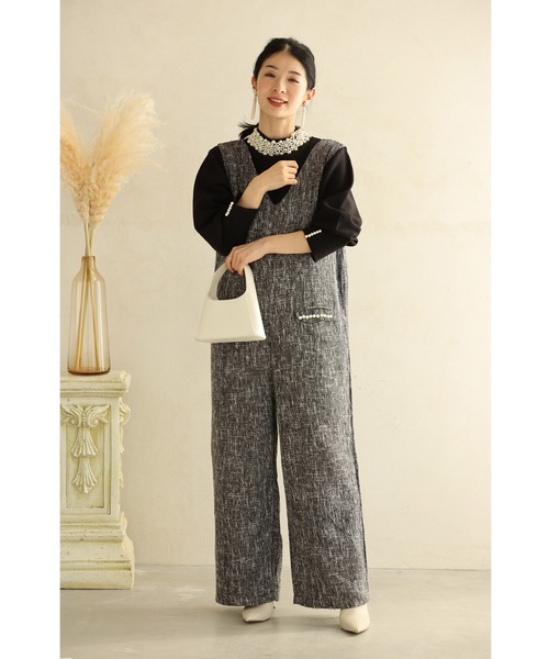 cawaii（カワイイ）の「（黒）デコレーションパールネックのきれいめニットプルオーバートップス（ニット/セーター・レディース・ブラック・FREE）」の19枚目の写真