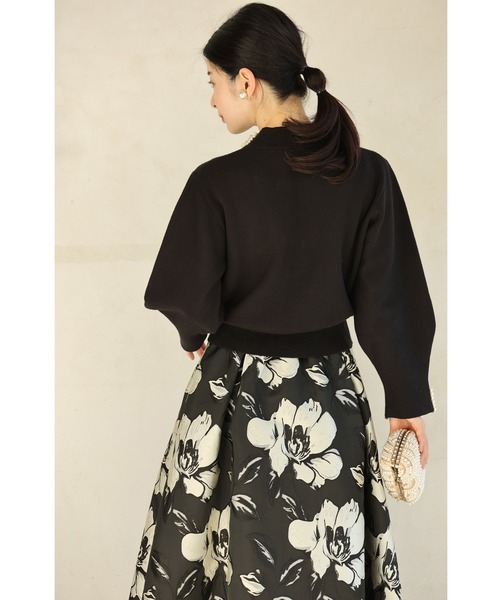 cawaii（カワイイ）の「（黒）デコレーションパールネックのきれいめニットプルオーバートップス（ニット/セーター・レディース・ブラック・FREE）」の22枚目の写真