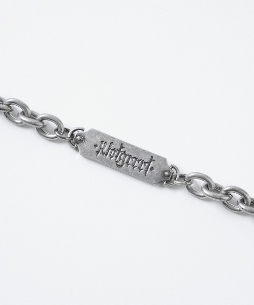 X-girl（エックスガール）の「GOTHIC LOGO PLATE NECKLACE（ネックレス・レディース・シルバー・ONE SIZE）」の7枚目の写真