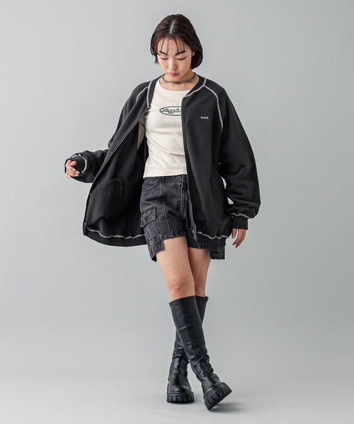 X-girl（エックスガール）の「GOTHIC LOGO PLATE NECKLACE（ネックレス・レディース・シルバー・ONE SIZE）」の14枚目の写真