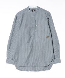 G-STAR RAW (ジースターロゥ) HALF PLACKET TOP (ハーフプラケットトップ) サステナブル レギュラーフィット スタンドカラープルオーバー ブラウス G-STAR RAW (ジースターロゥ) HALF PLACKET TOP (ハーフ
