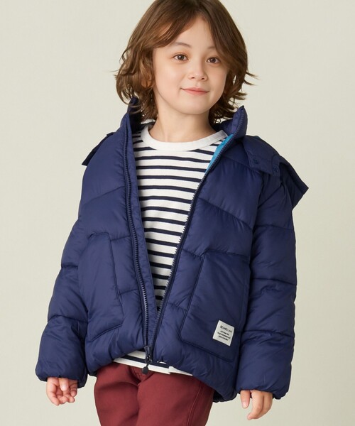 BEAMS mini（ビームスミニ）の「機能綿 フード ブルゾン 2024FW（90～150cm）（ブルゾン・キッズ・レッド系その他/その他/ネイビー・90/100/110/120/130/140/150）」の16枚目の写真