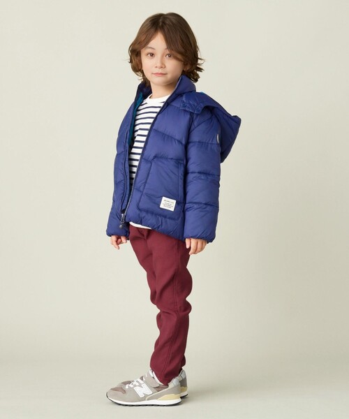 BEAMS mini（ビームスミニ）の「機能綿 フード ブルゾン 2024FW（90～150cm）（ブルゾン・キッズ・レッド系その他/その他/ネイビー・90/100/110/120/130/140/150）」の18枚目の写真