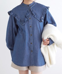 w closet | 【SETアイテム】フリル衿付きシャツ(シャツ/ブラウス)