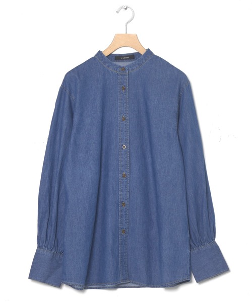 w closet（ダブルクローゼット）の「【SETアイテム】フリル衿付きシャツ（シャツ/ブラウス・レディース・ブルー・FREE）」の17枚目の写真