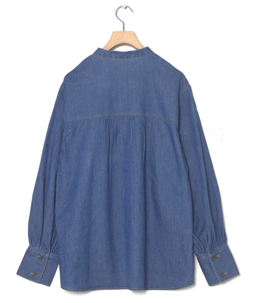 w closet（ダブルクローゼット）の「【SETアイテム】フリル衿付きシャツ（シャツ/ブラウス・レディース・ブルー・FREE）」の18枚目の写真