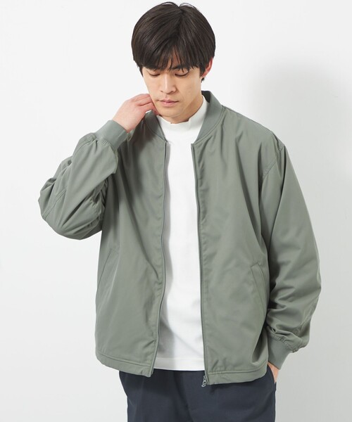 green label relaxing（グリーンレーベルリラクシング）の「ストレッチ スーヴェニア ブルゾン -ストレッチ・撥水-（ブルゾン・メンズ・オリーブ/ネイビー/ナチュラル・M/L/S/XL）」の2枚目の写真