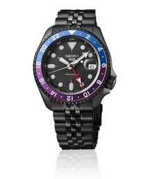 SEIKO GMT 自動巻き 腕時計　堀米雄斗 コラボレーション セイコー 5スポーツ＞より、スケートボーダー堀米雄斗選手の家紋ロゴを