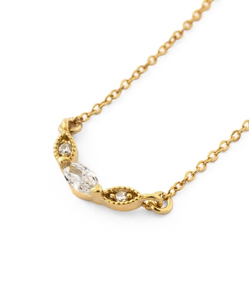 ANEMONE(アネモネ)の「ビジューラインネックレス(ネックレス・レディース・ピンクゴールド/ゴールド・FREE)」の5枚目の写真