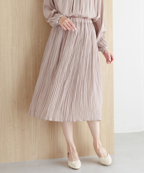 Elura（エルーラ）の「セレモニ－&お祝いプリーツスカート／988746（スカート・レディース・ピンクベージュ/ネイビー・LARGE/MEDIUM）」の3枚目の写真