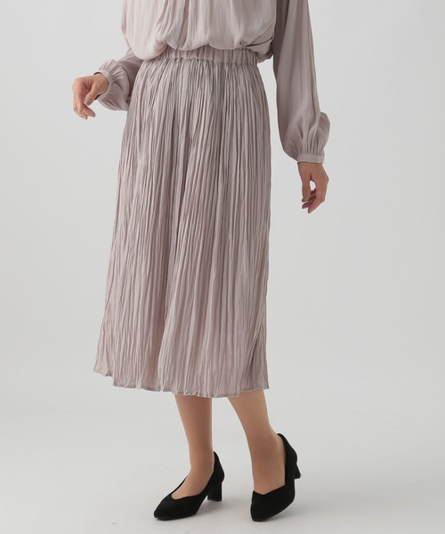 Elura（エルーラ）の「セレモニ－&お祝いプリーツスカート／988746（スカート・レディース・ピンクベージュ/ネイビー・LARGE/MEDIUM）」の7枚目の写真