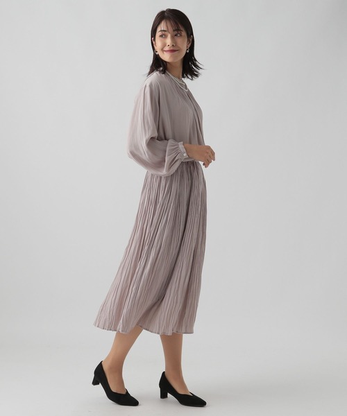 Elura（エルーラ）の「セレモニ－&お祝いプリーツスカート／988746（スカート・レディース・ピンクベージュ/ネイビー・LARGE/MEDIUM）」の6枚目の写真