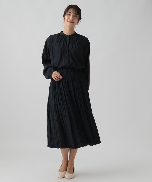 Elura（エルーラ）の「セレモニ－&お祝いプリーツスカート／988746（スカート・レディース・ピンクベージュ/ネイビー・LARGE/MEDIUM）」の16枚目の写真