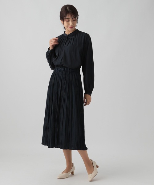 Elura（エルーラ）の「セレモニ－&お祝いプリーツスカート／988746（スカート・レディース・ピンクベージュ/ネイビー・LARGE/MEDIUM）」の14枚目の写真