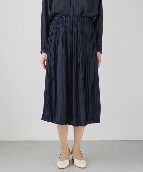 Elura（エルーラ）の「セレモニ－&お祝いプリーツスカート／988746（スカート・レディース・ピンクベージュ/ネイビー・LARGE/MEDIUM）」の18枚目の写真