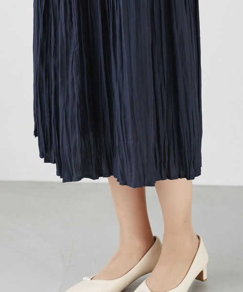 Elura（エルーラ）の「セレモニ－&お祝いプリーツスカート／988746（スカート・レディース・ピンクベージュ/ネイビー・LARGE/MEDIUM）」の20枚目の写真