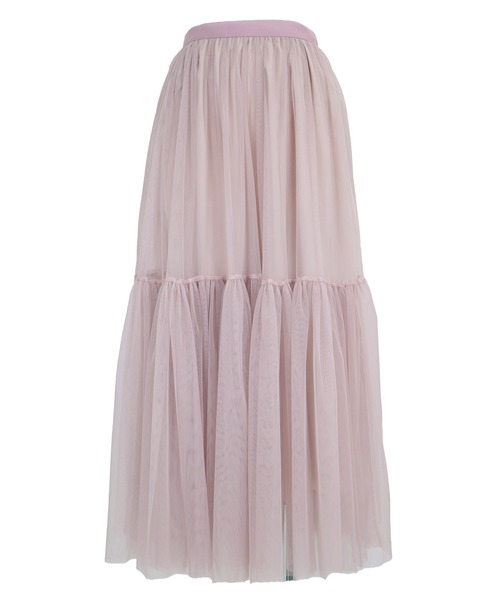 BLUEEAST（ブルーイースト）の「チュールティアードスカート（スカート・レディース・ベージュ/ブラック/ブルーグレー/ピンクベージュ/チャコールグレー・MEDIUM）」の11枚目の写真