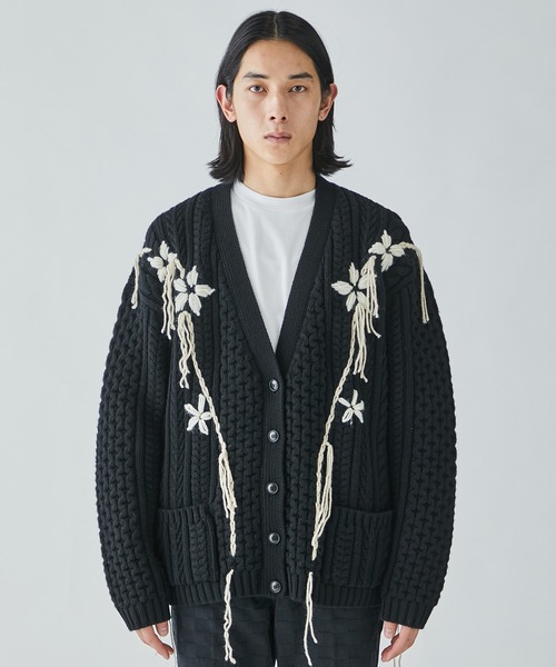 希少　FETICO 4.9万 STUDIOUS 別注 ニット カーディガン　奇抜 希少 FETICO 4.9万 STUDIOUS 別注 ニット カーディガン 奇抜 希少