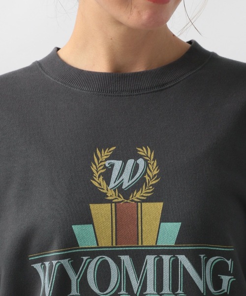 BAYFLOW（ベイフロー）の「カレッジロゴスウェット（スウェット・レディース・チャコールグレー/ライトグレー/ピンク/アイボリー・FREE）」の22枚目の写真