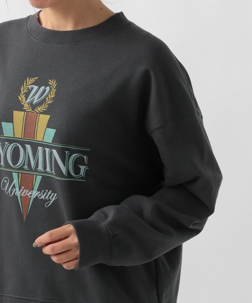 BAYFLOW（ベイフロー）の「カレッジロゴスウェット（スウェット・レディース・チャコールグレー/ライトグレー/ピンク/アイボリー・FREE）」の20枚目の写真