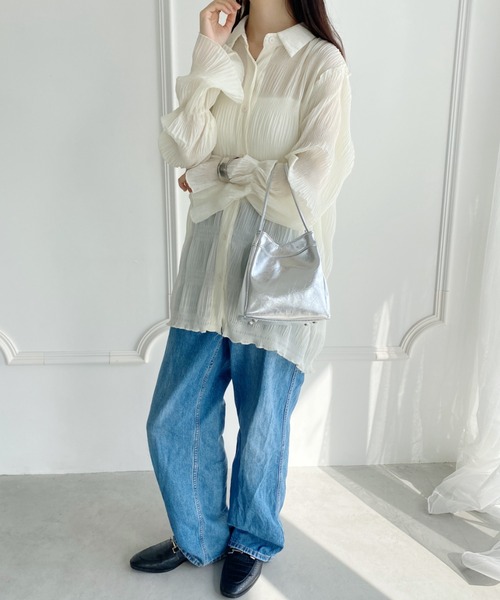 wears(ウェアーズ)の「スクエアデザインPUハンドバッグ(ハンドバッグ・レディース・ブラック/シルバー・FREE)」の18枚目の写真