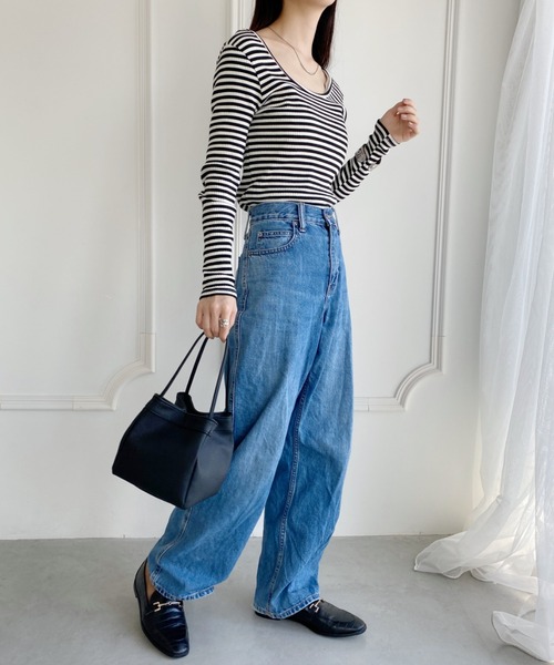 wears(ウェアーズ)の「スクエアデザインPUハンドバッグ(ハンドバッグ・レディース・ブラック/シルバー・FREE)」の9枚目の写真