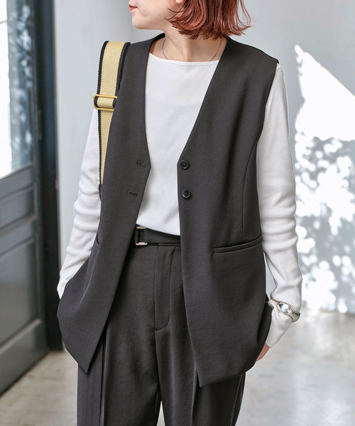 Spick and Span PEカルゼVカラージレ Spick & Span（スピックアンドスパン）の「PEカルゼVカラージレ