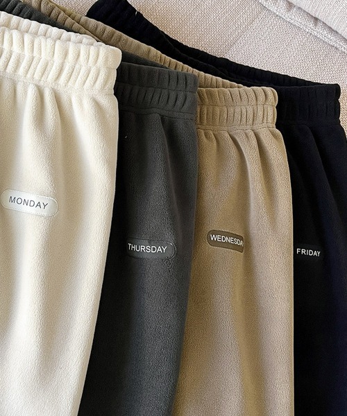 Miniministore(ミニミニストア)の「フリースパンツ 暖かいルームウェアパンツ(カーゴパンツ・レディース・ブラック/アイボリー/グリーン/ダークグレー/パープル/ベージュ・FREE)」の15枚目の写真